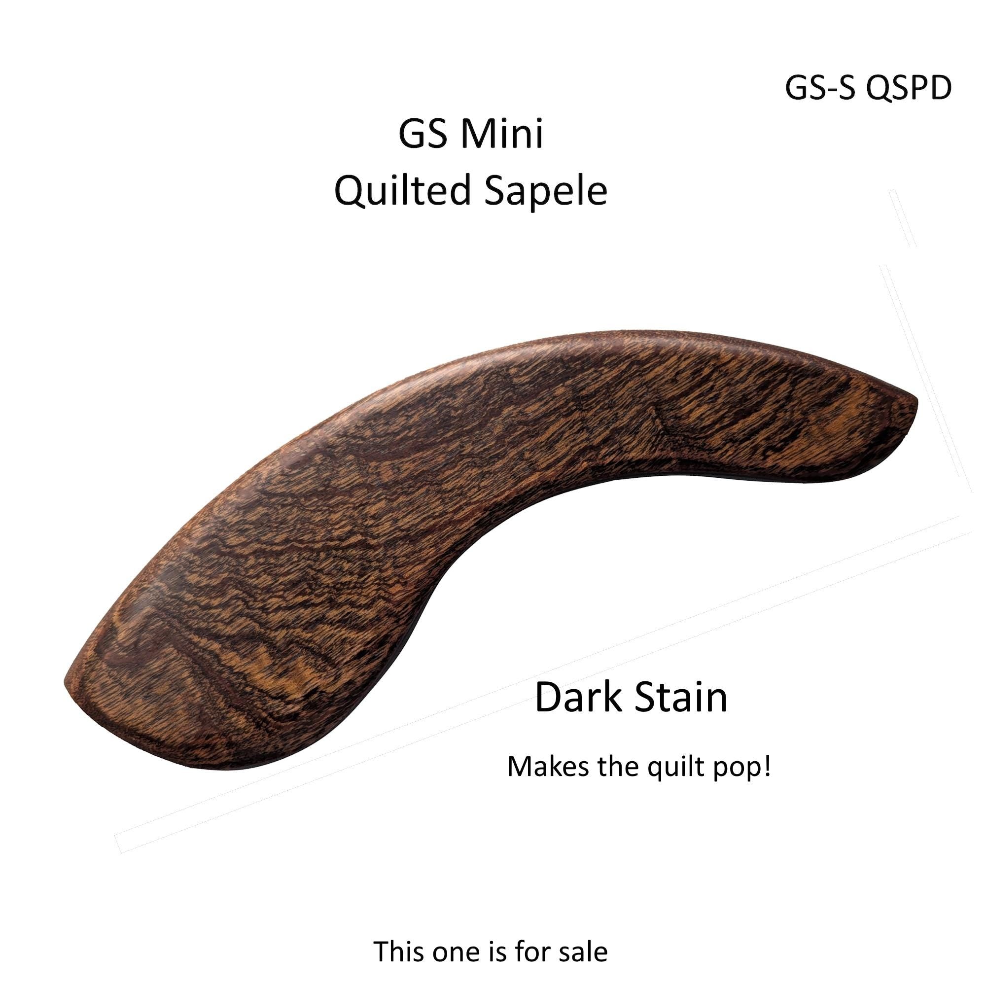 Custom Made Taylor GS Mini Armrest: Exotic Woods, Curved Edge - Improves Sound