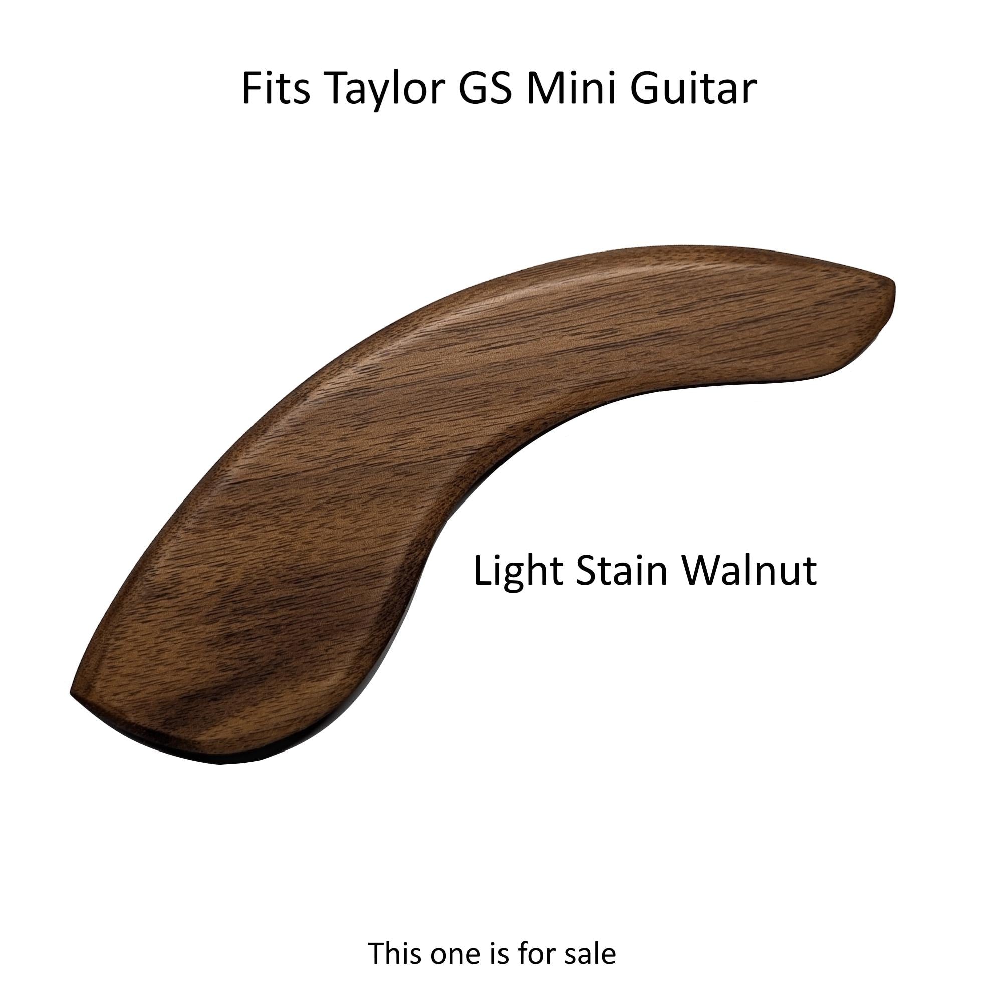 Custom Made Taylor GS Mini Armrest: Exotic Woods, Curved Edge - Improves Sound