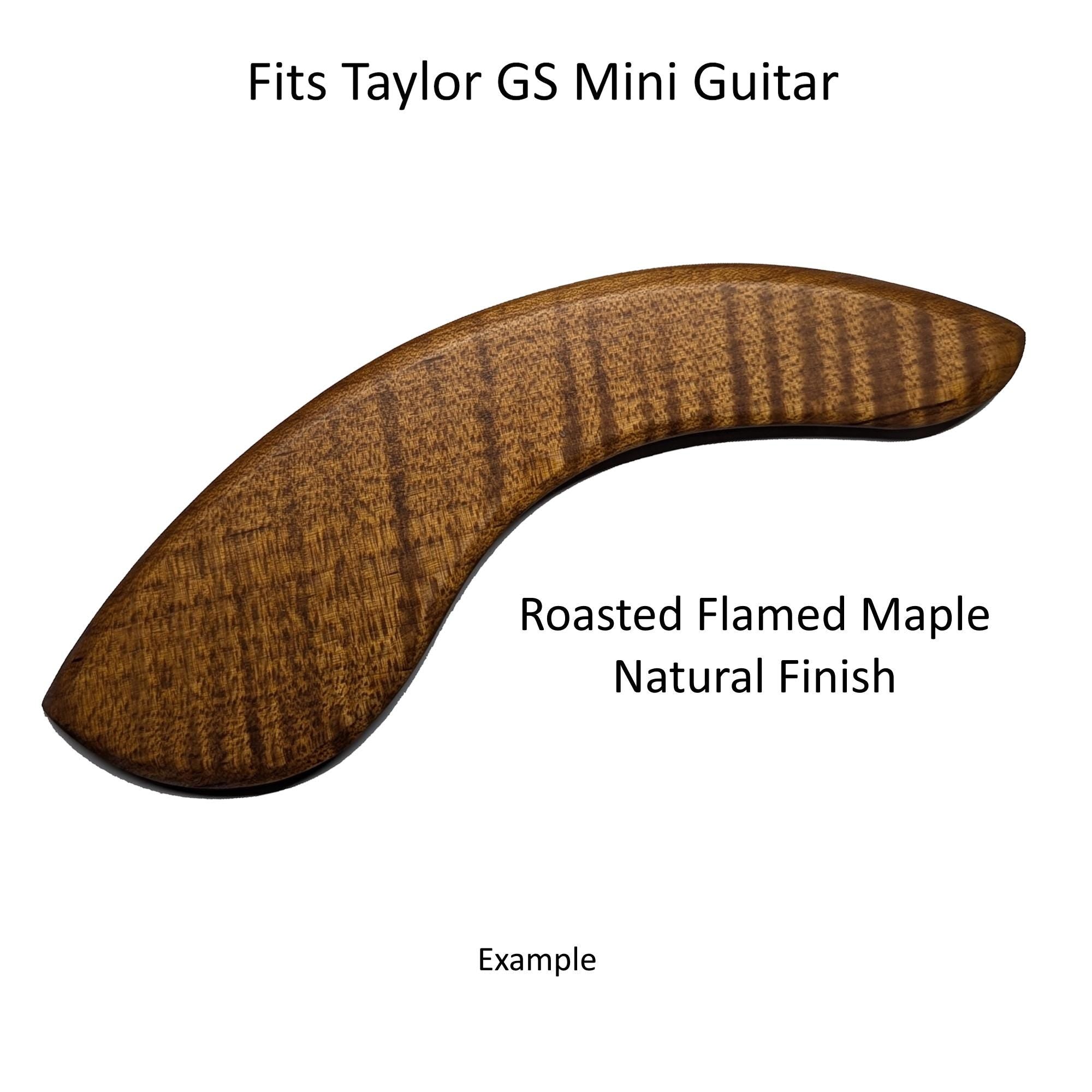 Custom Made Taylor GS Mini Armrest: Exotic Woods, Curved Edge - Improves Sound