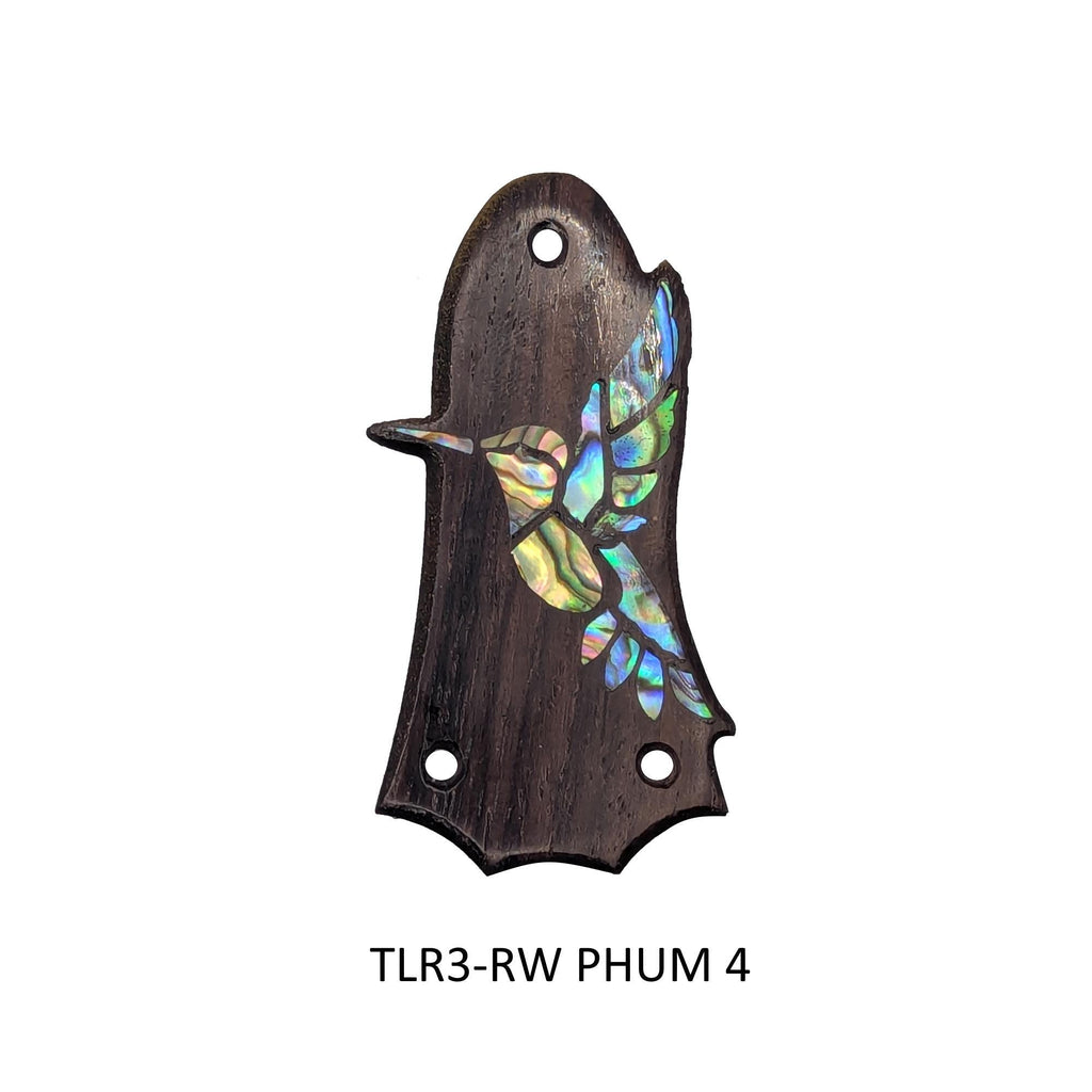 Fits Taylor Guitars - Truss Rod Cover: Rosewood Hummingbird Abalone Inlay Accessory