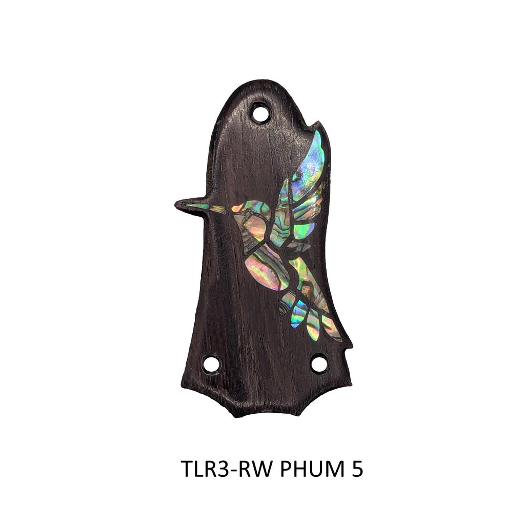 Fits Taylor Guitars - Truss Rod Cover: Rosewood Hummingbird Abalone Inlay Accessory