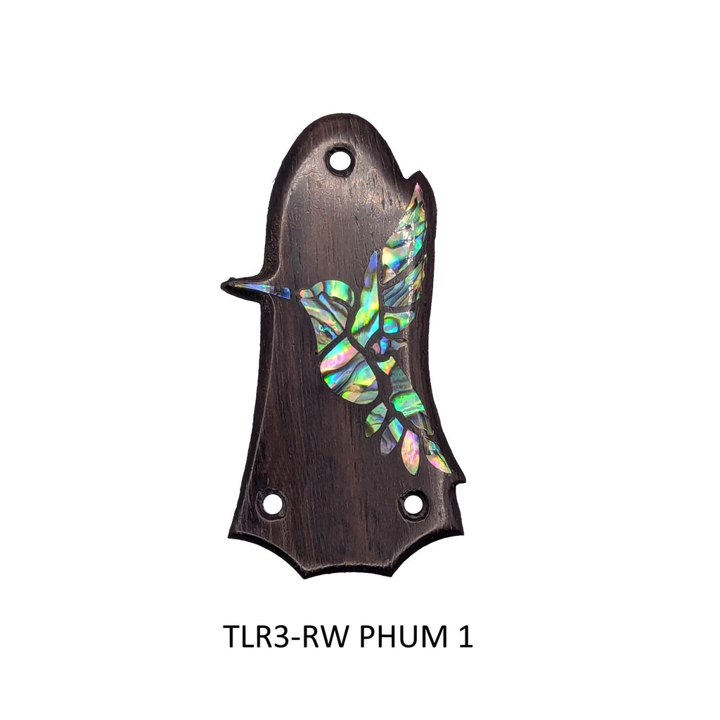Fits Taylor Guitars - Truss Rod Cover: Rosewood Hummingbird Abalone Inlay Accessory