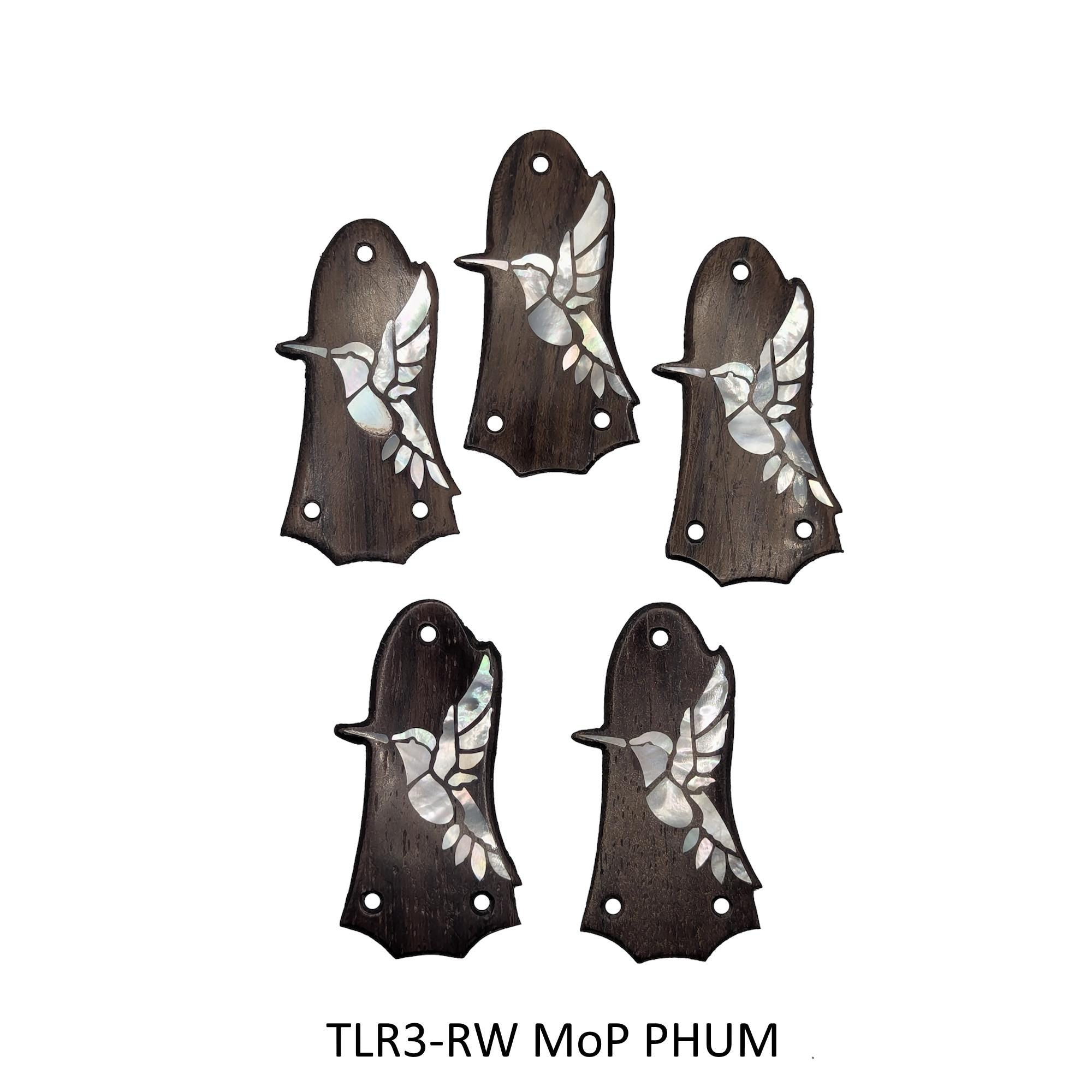 Fits Taylor Guitars - Truss Rod Cover: Rosewood Hummingbird Abalone Inlay Accessory