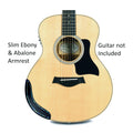 Ebony and Abalone Armrest for Taylor GS Mini |Comfortable Curved Edge Travel Guitar Accessory