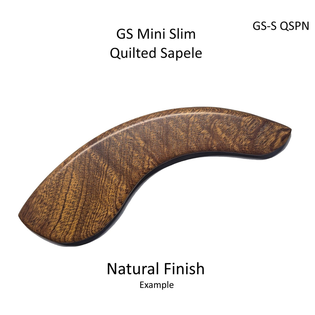 Custom Made Taylor GS Mini Armrest: Exotic Woods, Curved Edge - Improves Sound