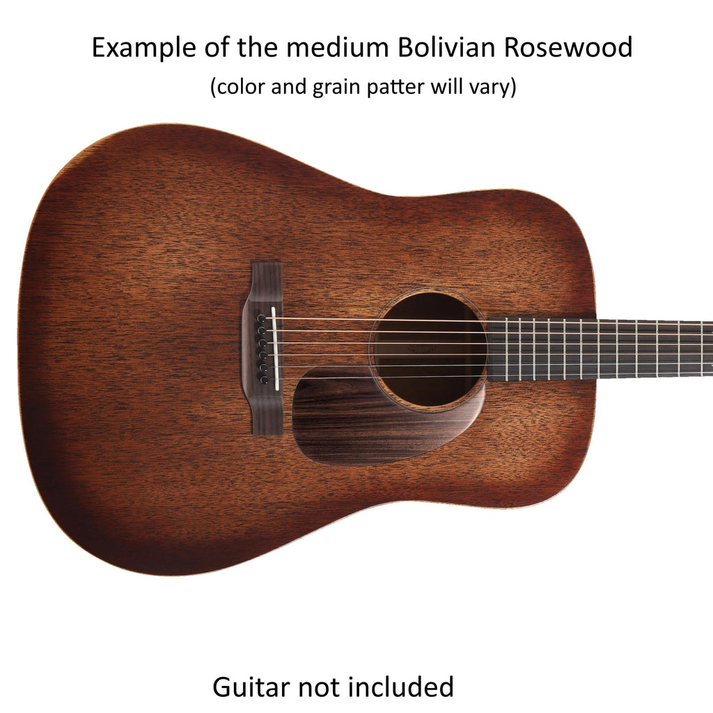 Fits Martin D15M Guitar Pickguard | Rosewood, Mahogany, or Koa | Free Mount System