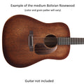 Fits Martin D15M Guitar Pickguard | Rosewood, Mahogany, or Koa | Free Mount System