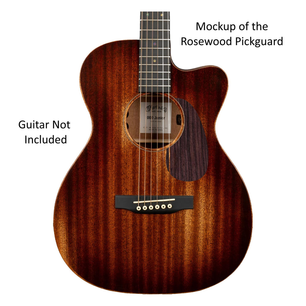 Fits Martin DJR-E Dreadnought Junior Guitar Pickguard | Rosewood Mahogany Handcrafted Replacement Guitar Parts & Accessories