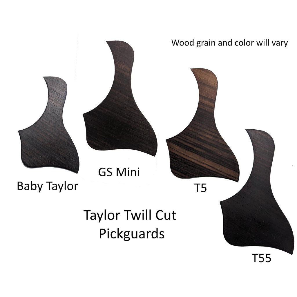 Taylor Guitars Twill Cut Natural Rosewood Pickguard, Custom Part