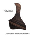 Taylor Guitars Twill Cut Natural Rosewood Pickguard, Custom Part