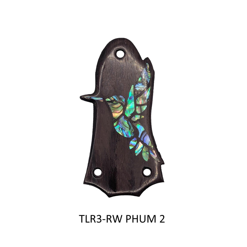 Fits Taylor Guitars - Truss Rod Cover: Rosewood Hummingbird Abalone Inlay Accessory