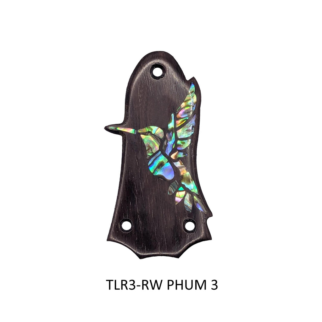 Fits Taylor Guitars - Truss Rod Cover: Rosewood Hummingbird Abalone Inlay Accessory
