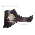 Made to Fit Taylor Guitars- Rosewood Bonsai & Moon Abalone Inlay Pickguard