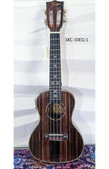 Smiger Acoustic Electric Concert Size Ukulele AA Ebony Wood
