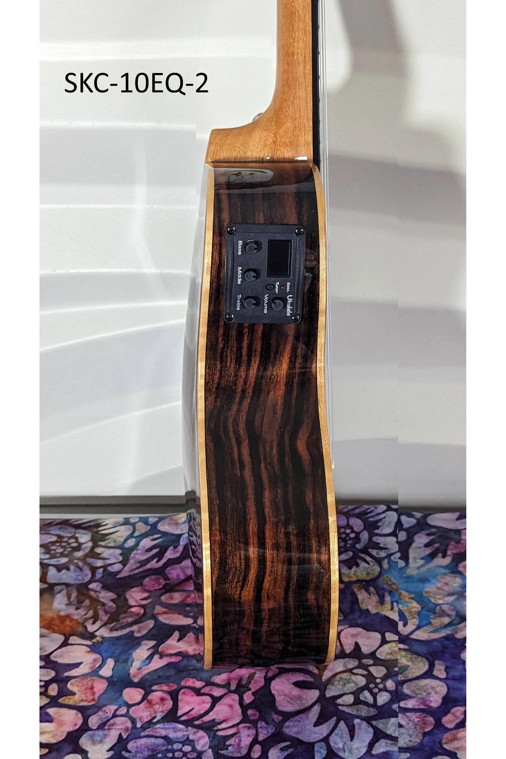 Smiger Acoustic Electric Concert Size Ukulele AA Ebony Wood