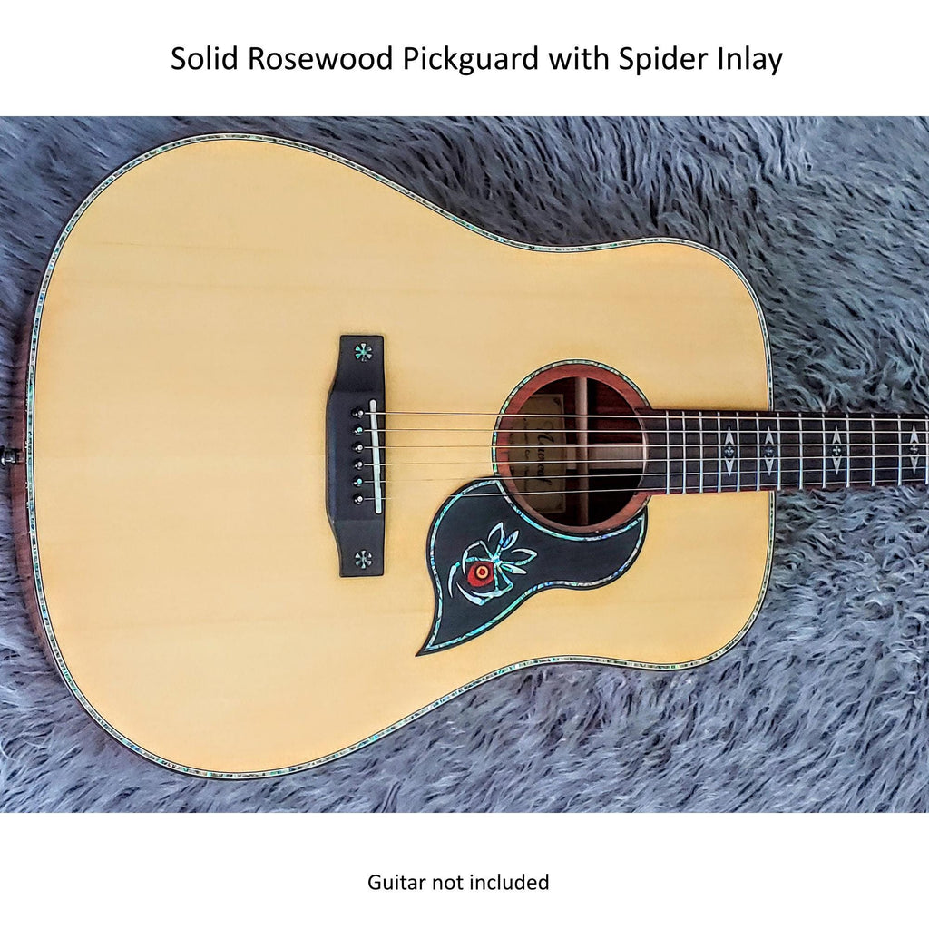 GS Mini Pickguard Spider Inlay Design, Mother of Pearl & Colorful Abalone, Guitar Accessory