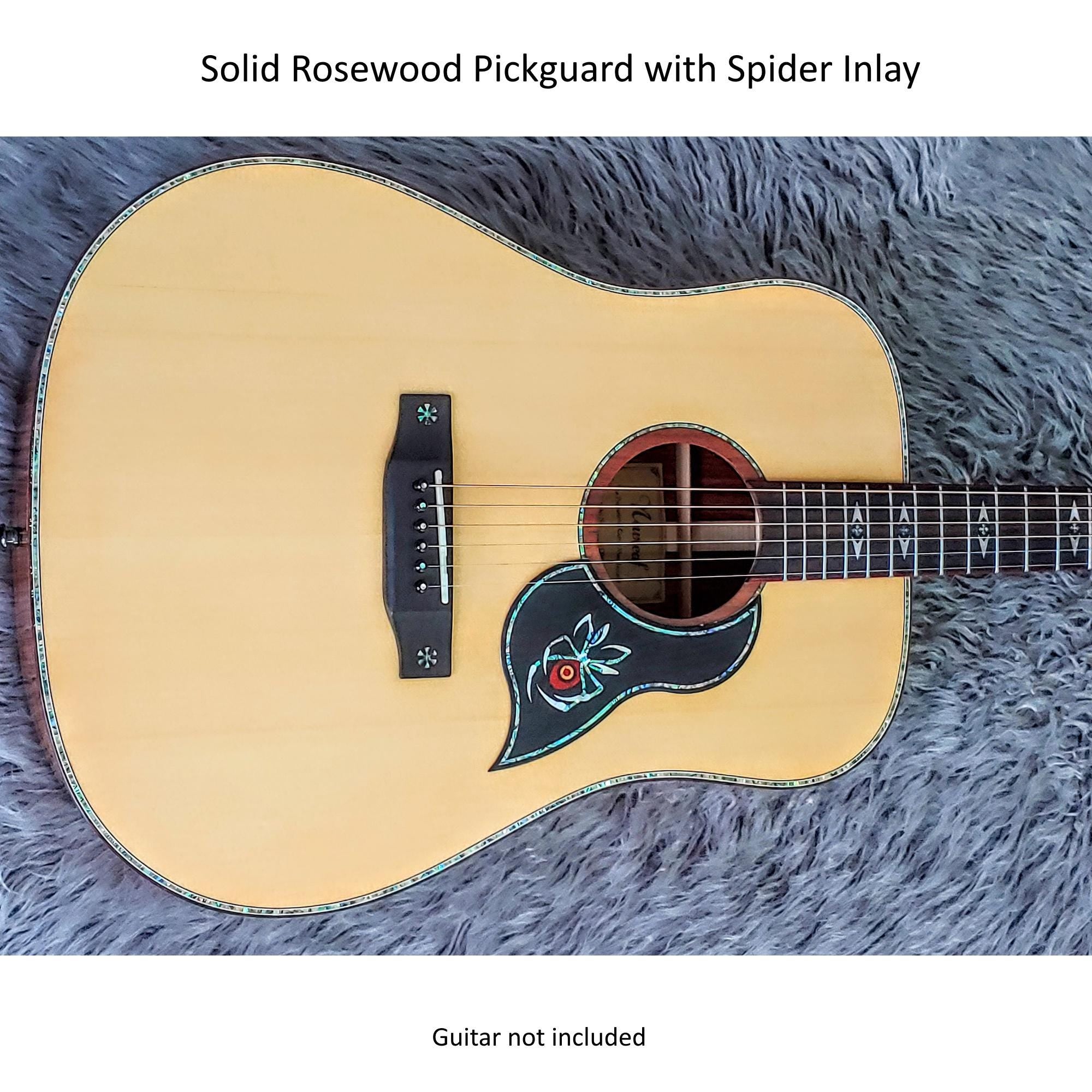 GS Mini Pickguard Spider Inlay Design, Mother of Pearl & Colorful Abalone, Guitar Accessory