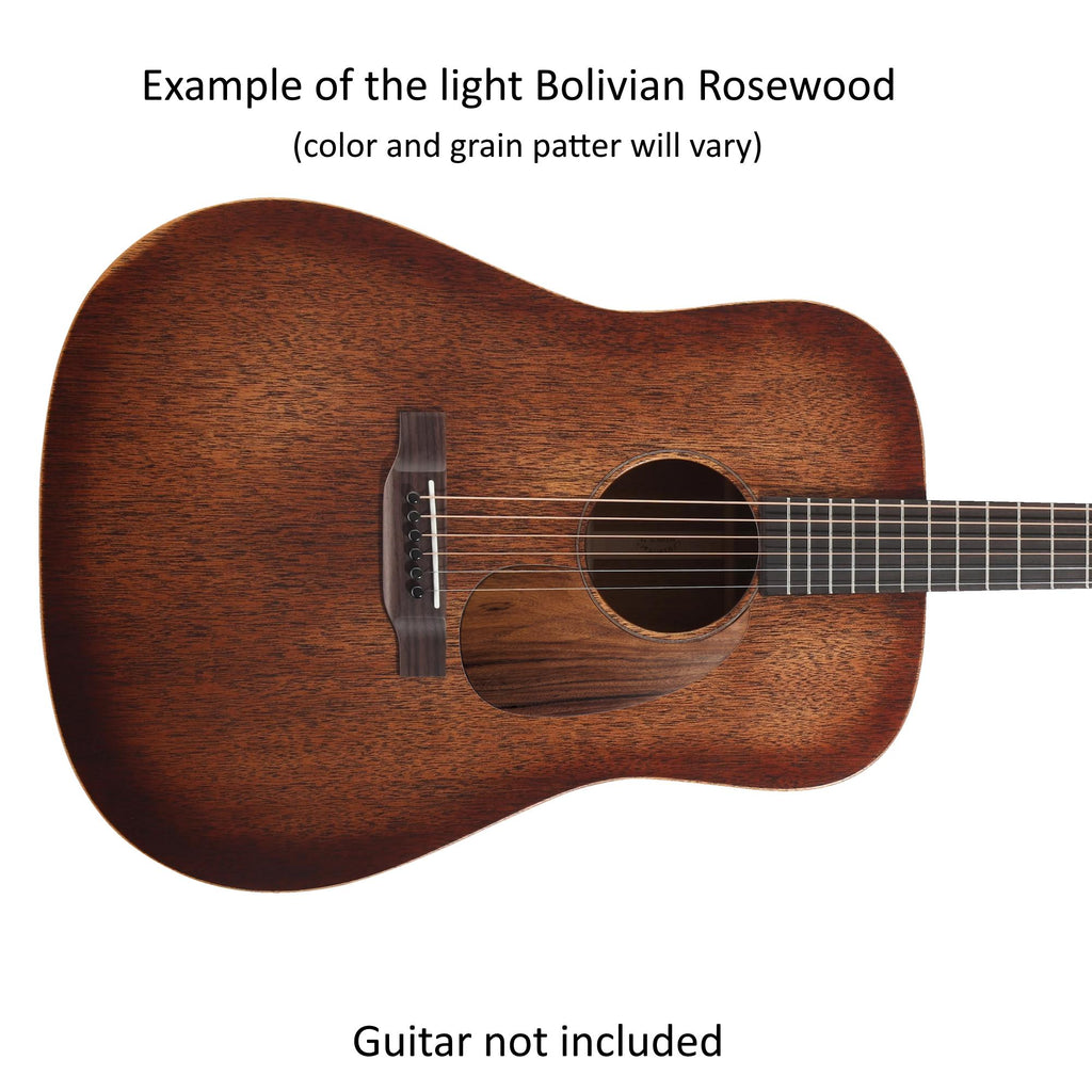 Fits Martin D15M Guitar Pickguard | Rosewood, Mahogany, or Koa | Free Mount System