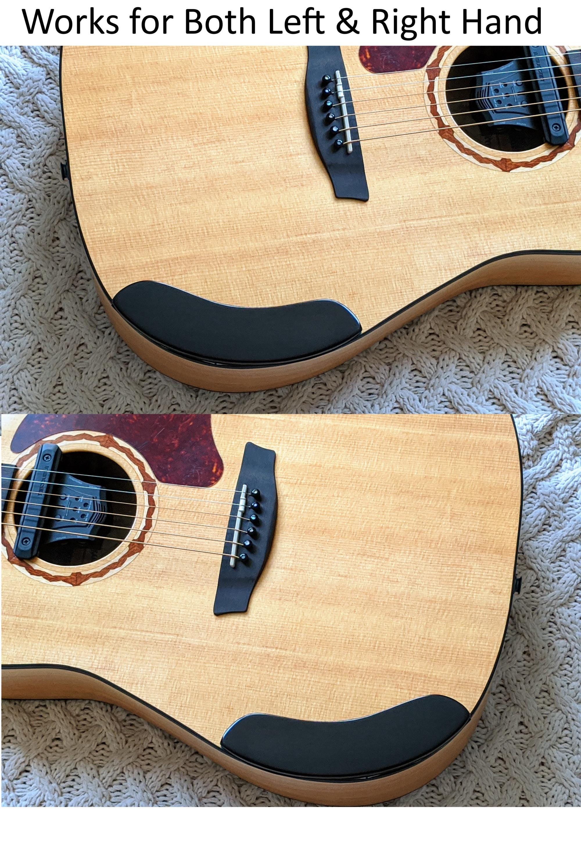 Solid Wood Acoustic Guitar Armrest | Wide Strumming Guard Protection Comfort, Handmade Accessory