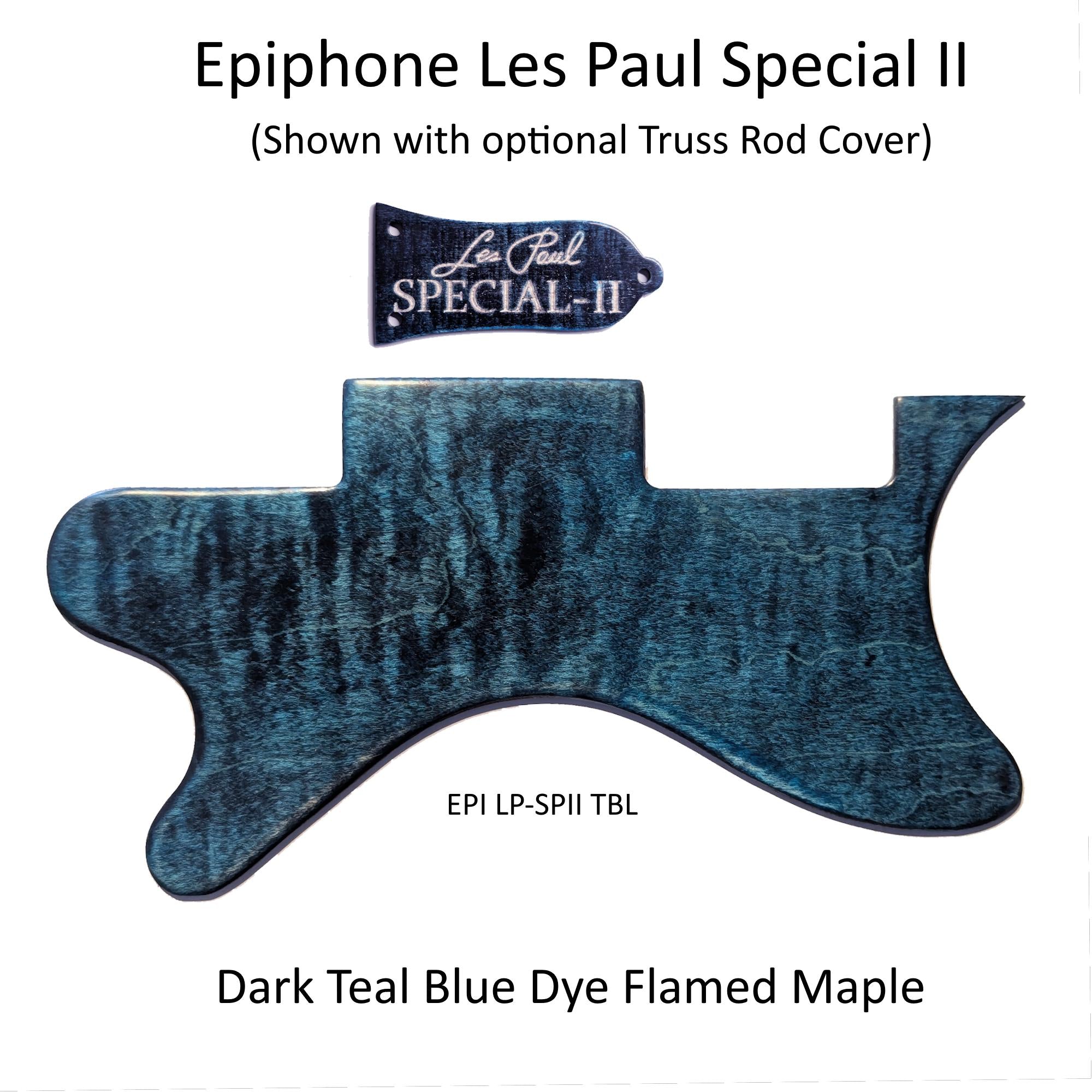 Custom Pickguard Epiphone Les Paul LP Special II | Matching Truss Rod Cover | Handcrafted Wood