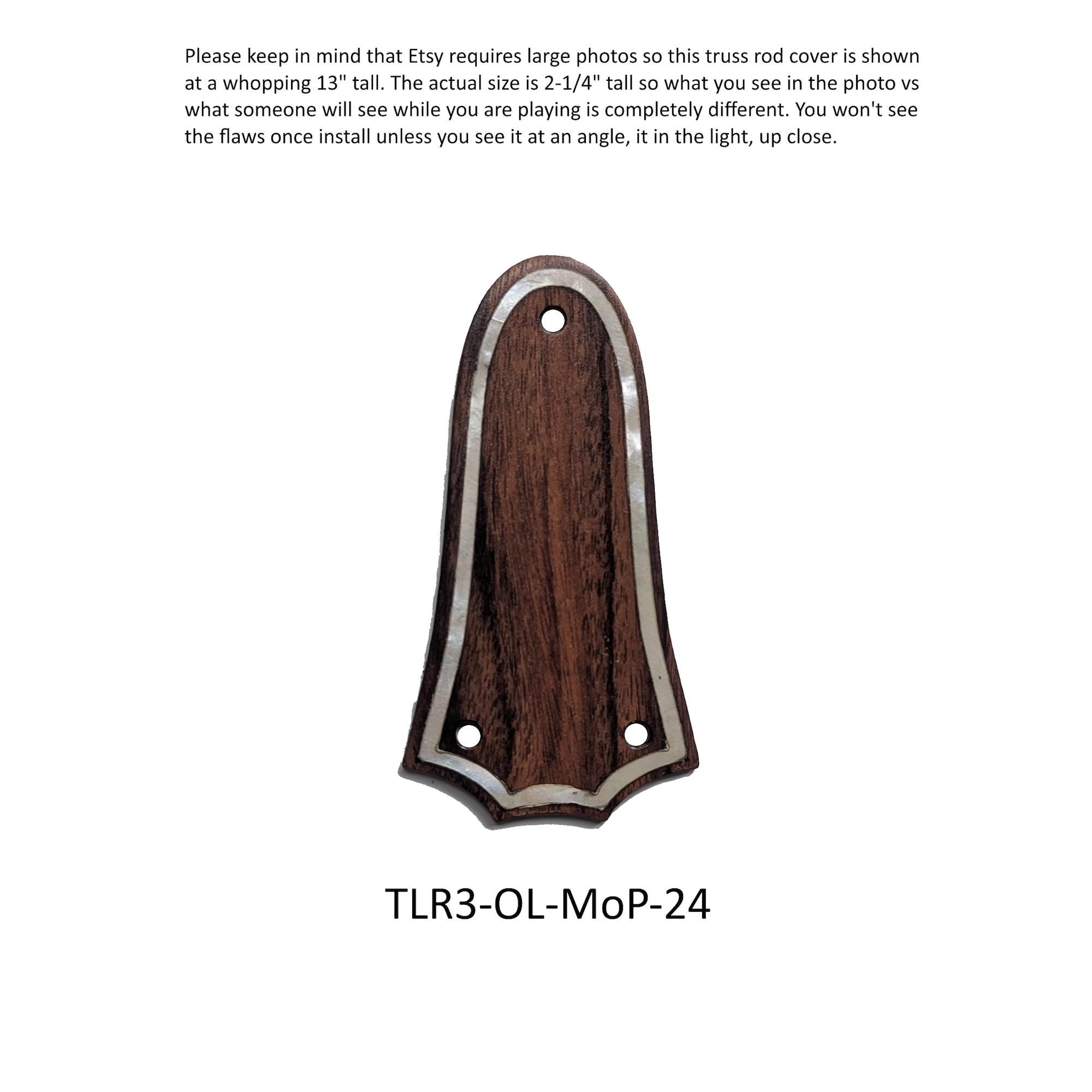 Rosewood Truss Rod Cover for Taylor Guitars – Mother of Pearl Inlay