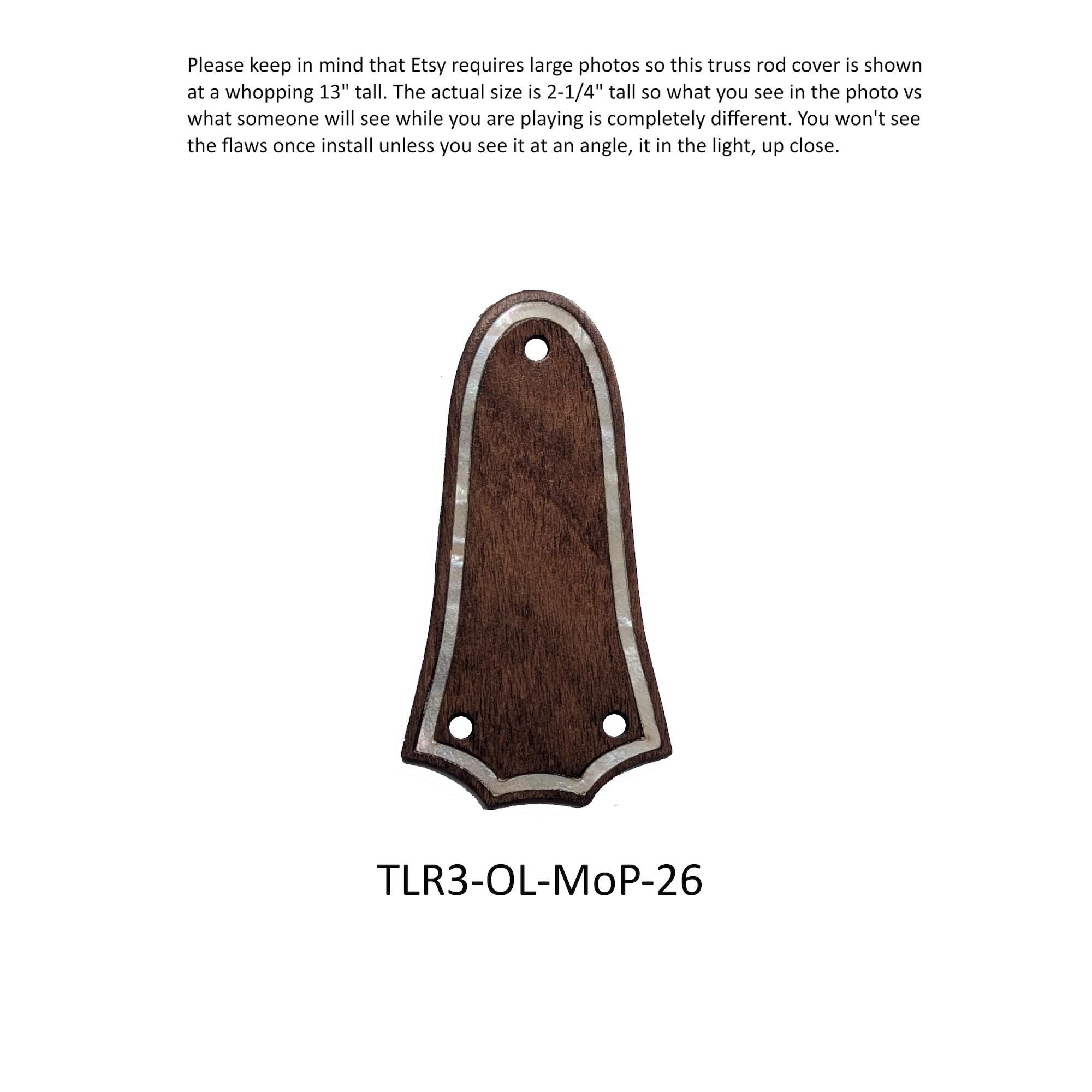 Rosewood Truss Rod Cover for Taylor Guitars – Mother of Pearl Inlay