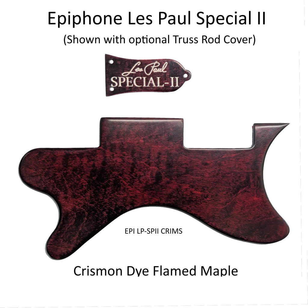 Custom Pickguard Epiphone Les Paul LP Special II | Matching Truss Rod Cover | Handcrafted Wood