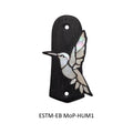 Eastman Mandolin Ebony Truss Rod Cover | Abalone Hummingbird Inlay