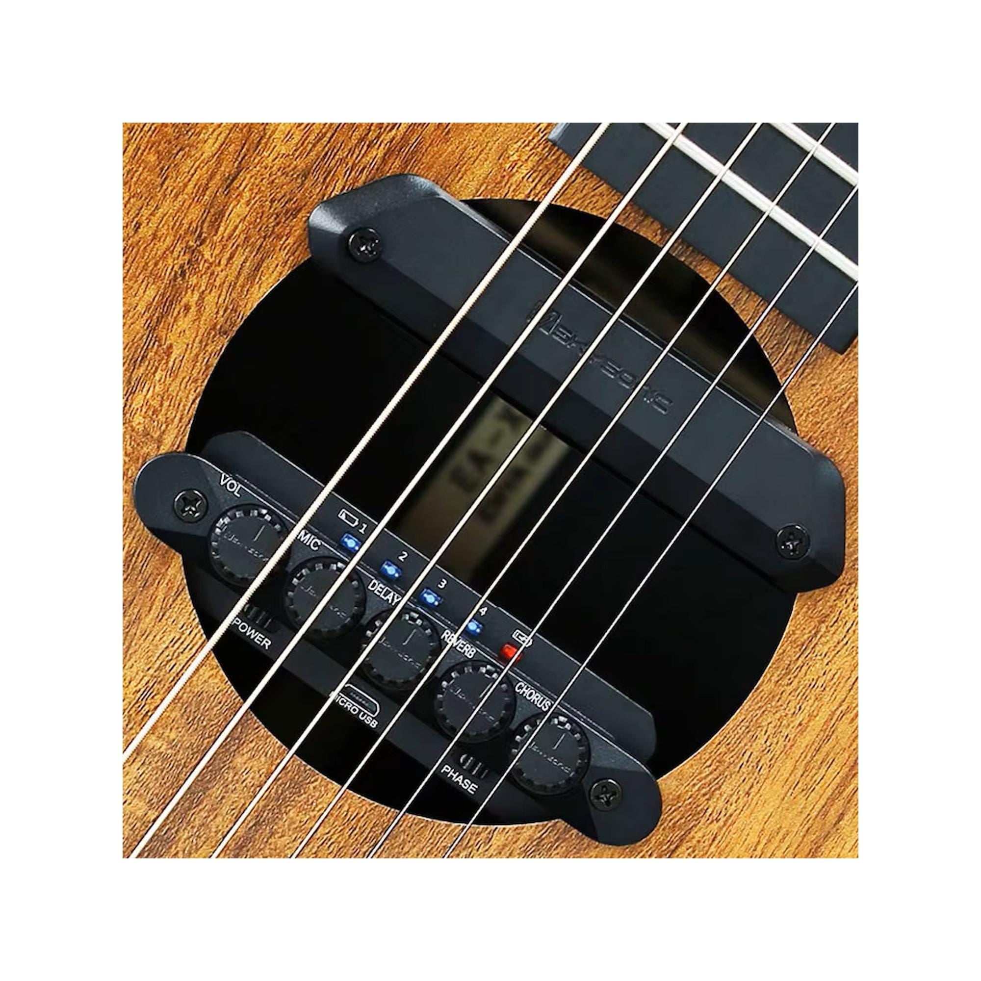 Skysonic R2 Resonance Acoustic Guitar Pickup with Delay, Reverb, Chorus Effect No Amp Required