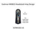 Eastman Mandolin Truss Rod Cover Fits MD815 Ebony Wood Abalone Mother of Pearl Inlay