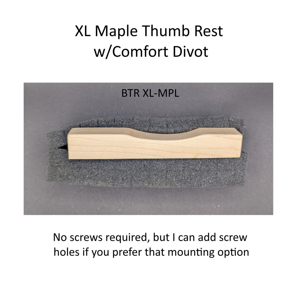 Bass Guitar Thumb Rest Extra Long with Comfort Divot | Soft Curved Edges