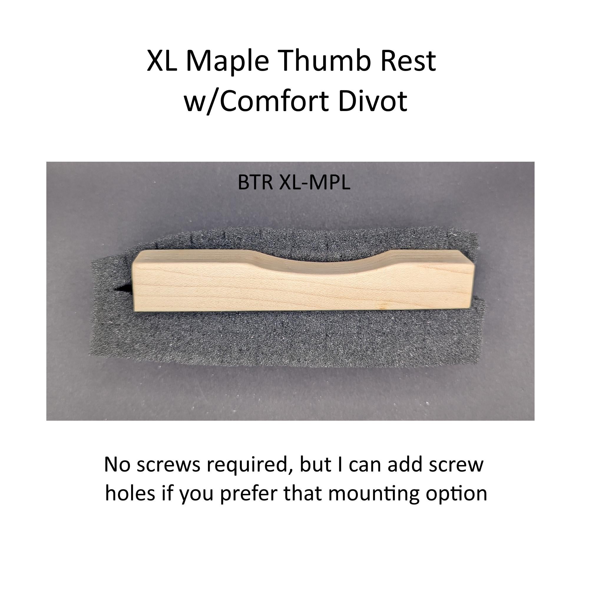 Bass Guitar Thumb Rest Extra Long with Comfort Divot | Soft Curved Edges