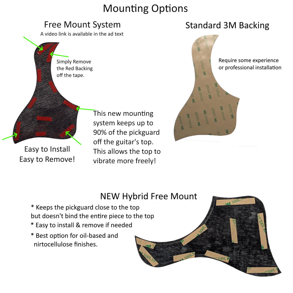 Wood Pickguards for Taylor Guitars, Choice of Solid Woods, Handmade Accessory