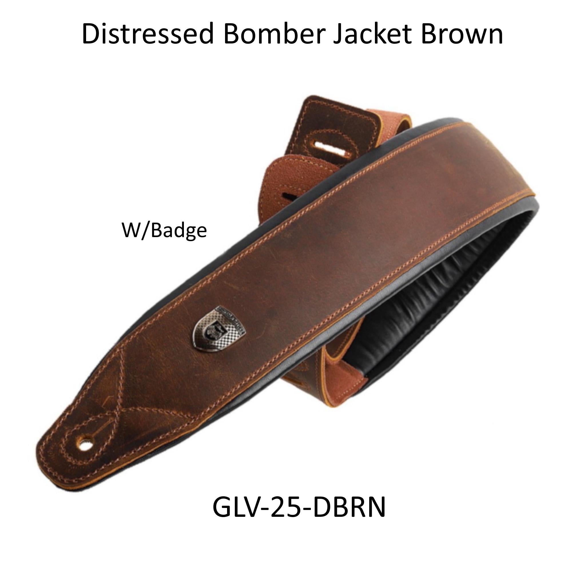 Leather Guitar Strap Soft, Full-Grain, Padded, Pebbled or Smooth, Comfortable & Durable, Musician Accessories