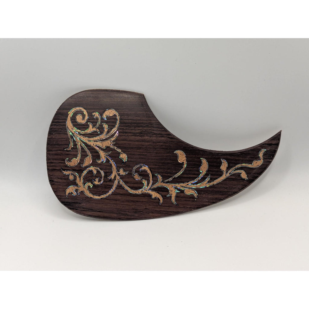 Abalone Inlay Maple Acoustic Guitar Pickguard Handcrafted Part
