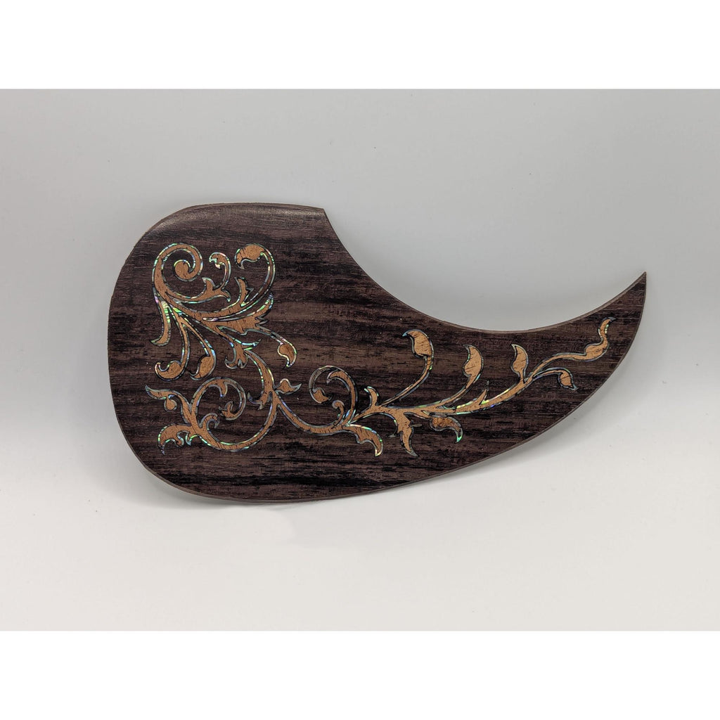 Abalone Inlay Maple Acoustic Guitar Pickguard Handcrafted Part