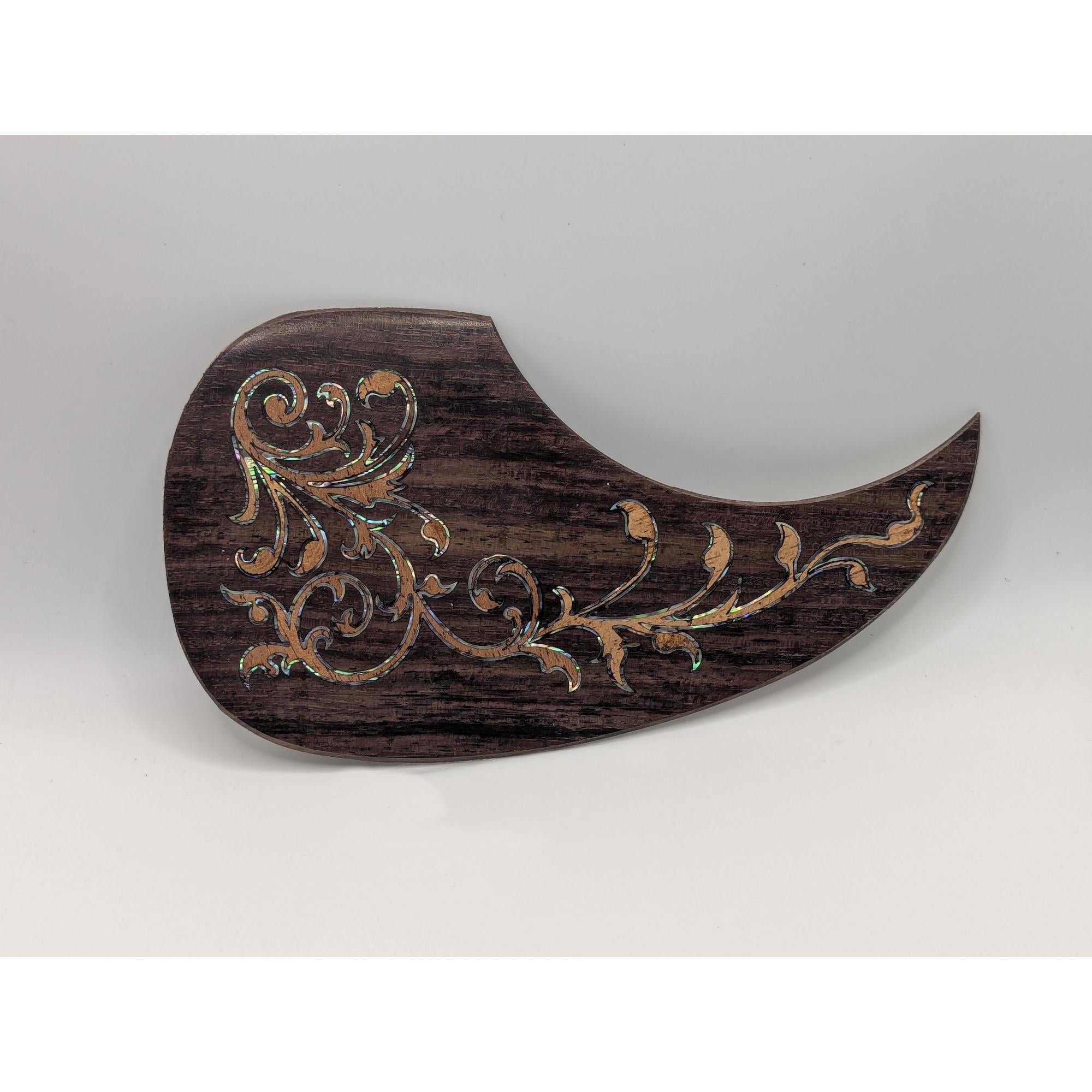 Abalone Inlay Maple Acoustic Guitar Pickguard Handcrafted Part