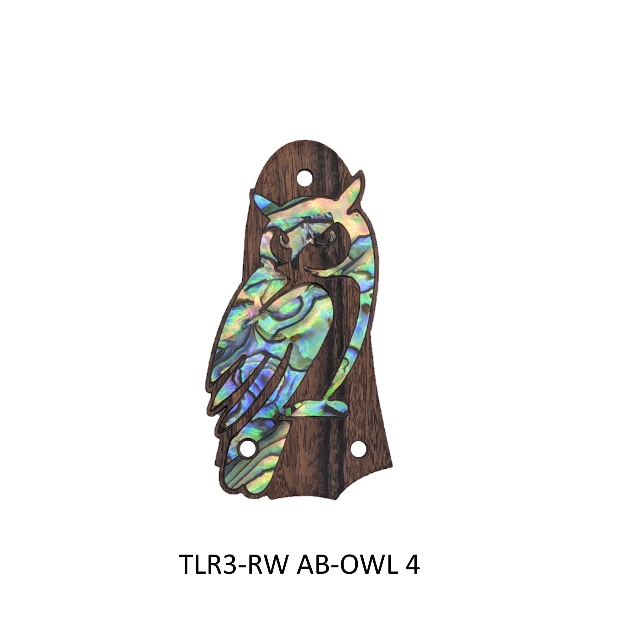 Taylor Guitar Truss Rod Cover Fits GS Mini– Abalone Mother of Pearl Owl Inlay