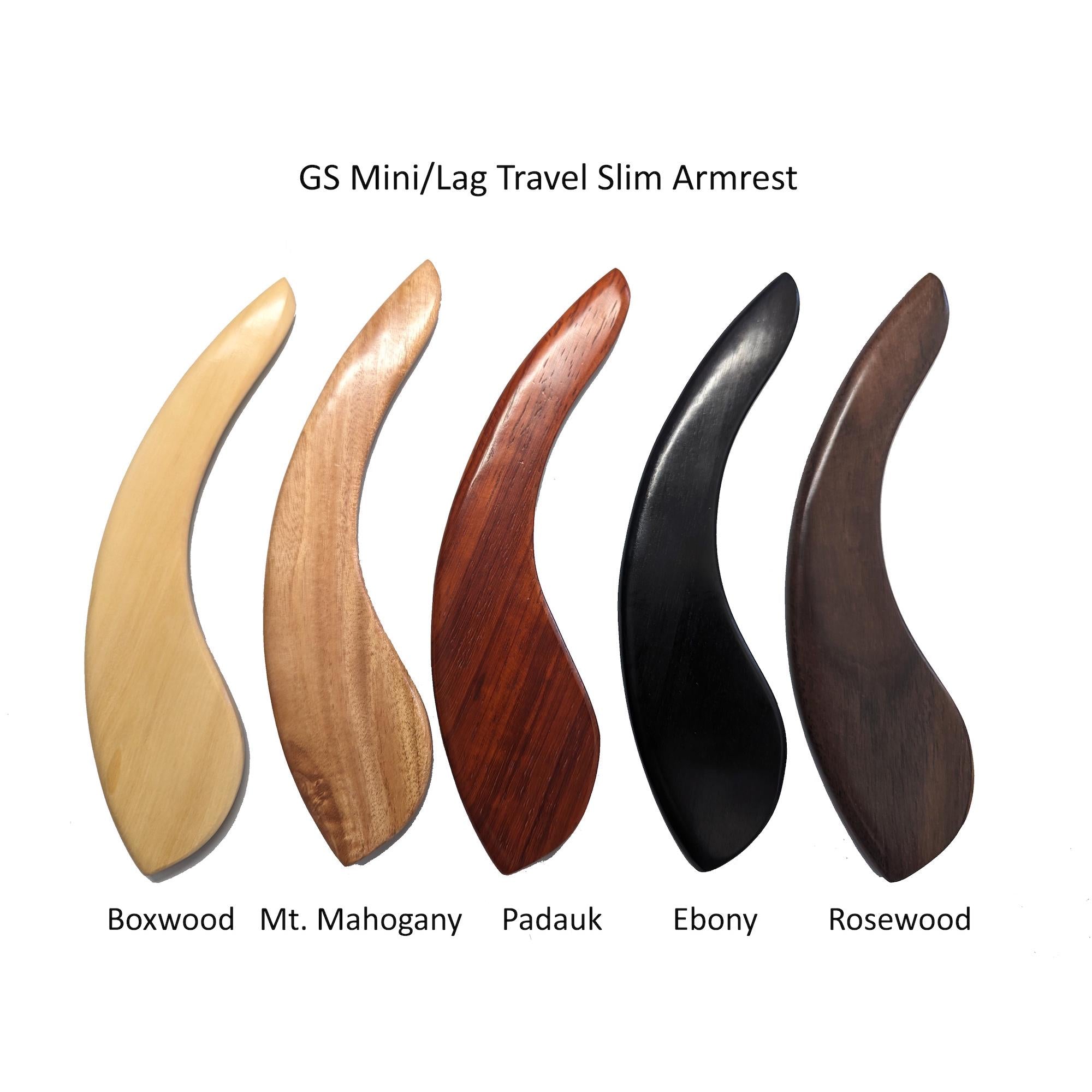 Guitar Armrests for Travel-Sized & Taylor GS Mini Handcrafted Woods with Custom Curve