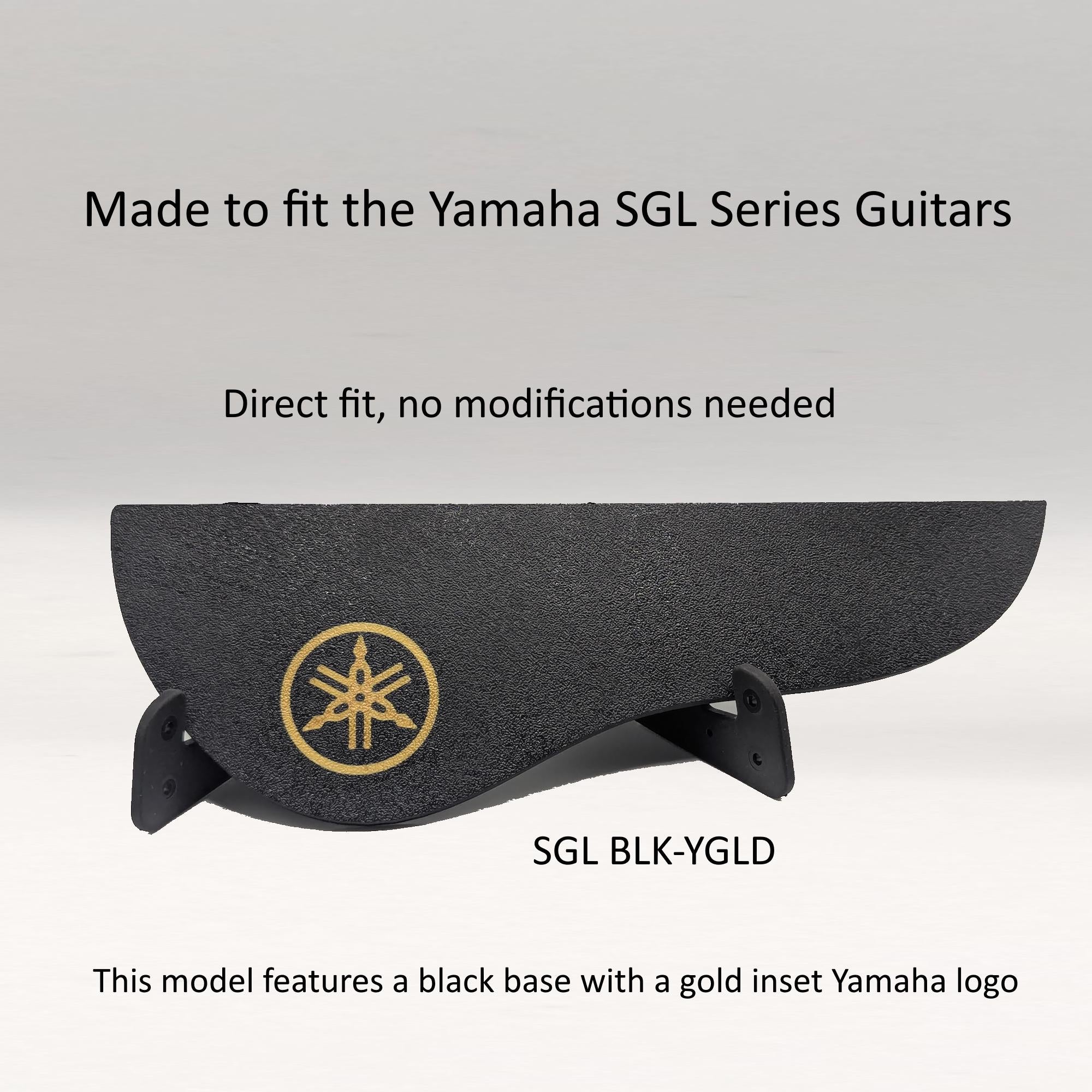 Yamaha Silent Guitar Pickguard | Black with Gold Logo