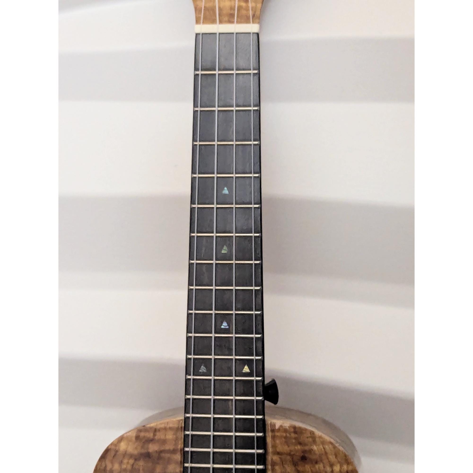 Spalted Maple Concert Ukulele with Abalone Rosette Professional Setup, Ready to Play