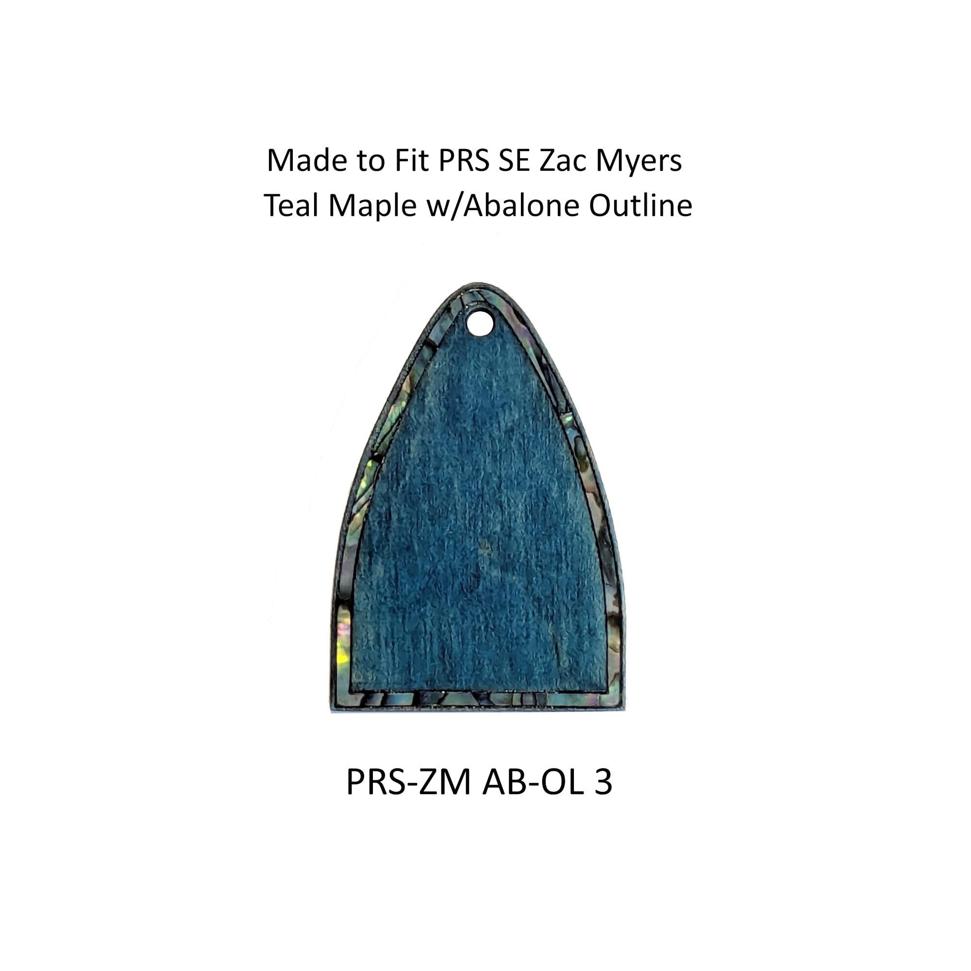 Truss Rod Covers for PRS Guitars | Abalone Outline Inlay | Flamed Maple Ebony Rosewood Koa