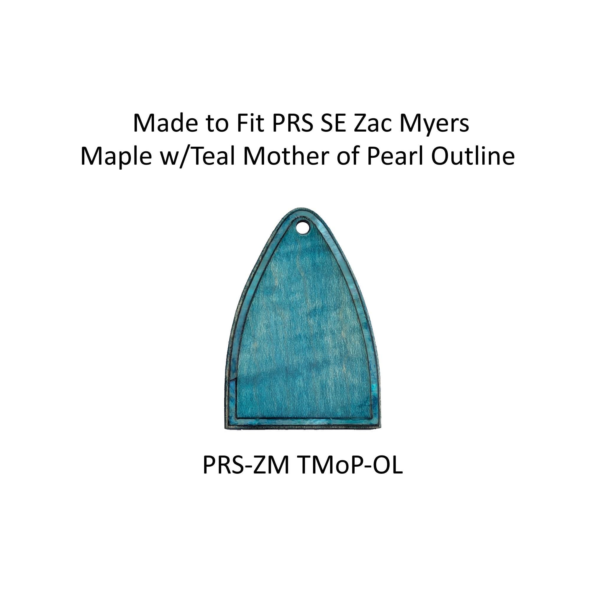 Truss Rod Covers for PRS Guitars | Abalone Outline Inlay | Flamed Maple Ebony Rosewood Koa