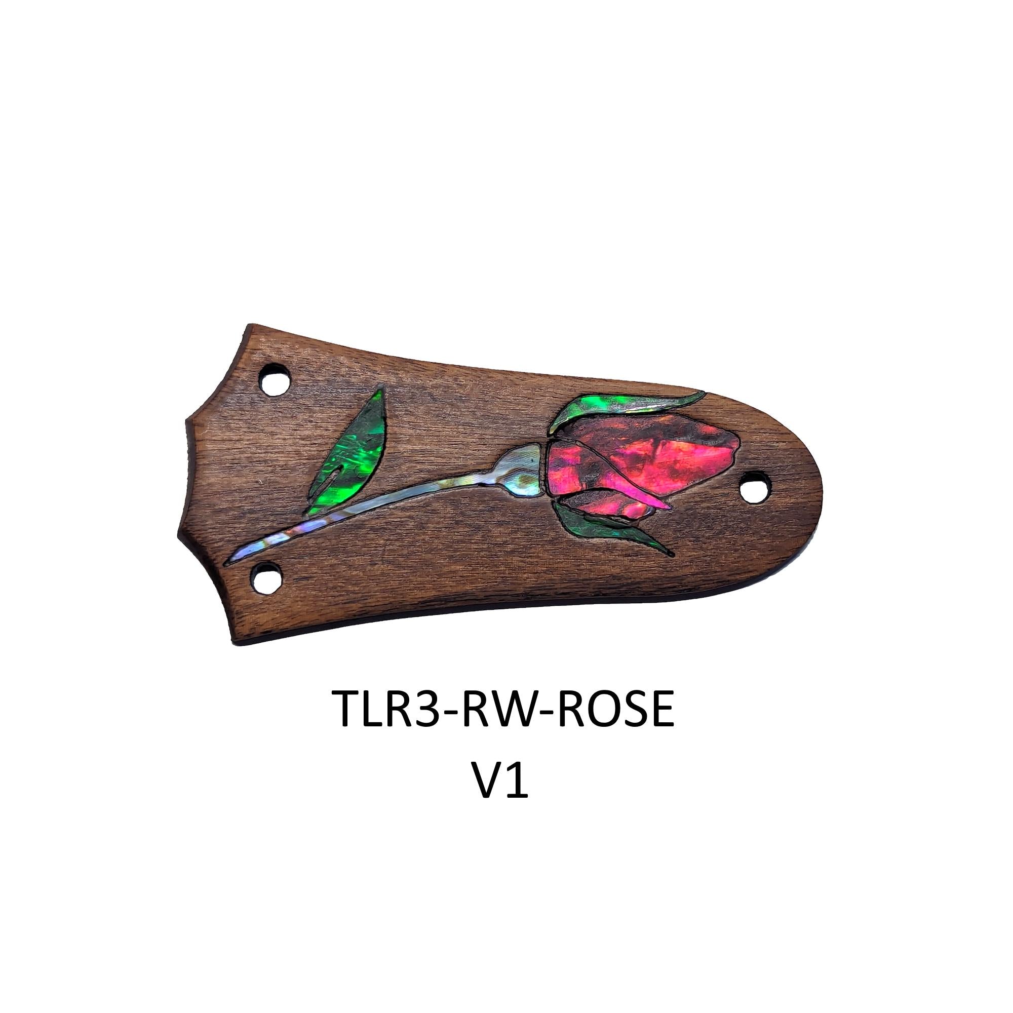 Truss Rod Cover Fits Taylor | Rose Inlay Color of Choice | Handcrafted Guitar Parts Accessories