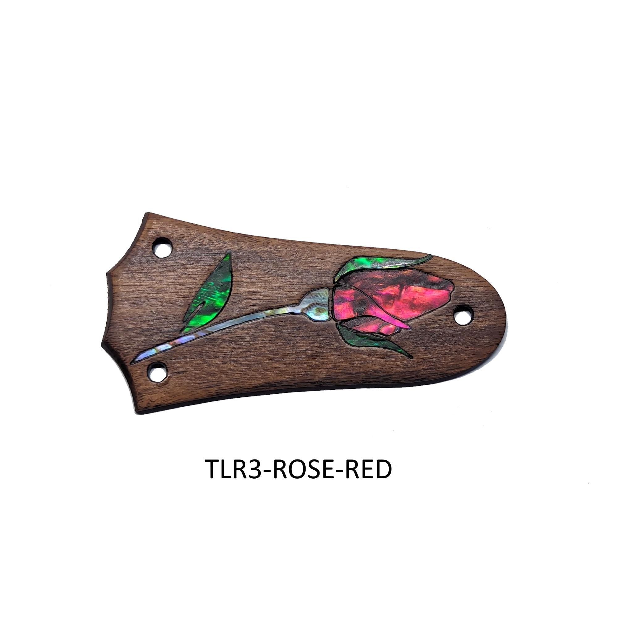 Truss Rod Cover Fits Taylor | Rose Inlay Color of Choice | Handcrafted Guitar Parts Accessories