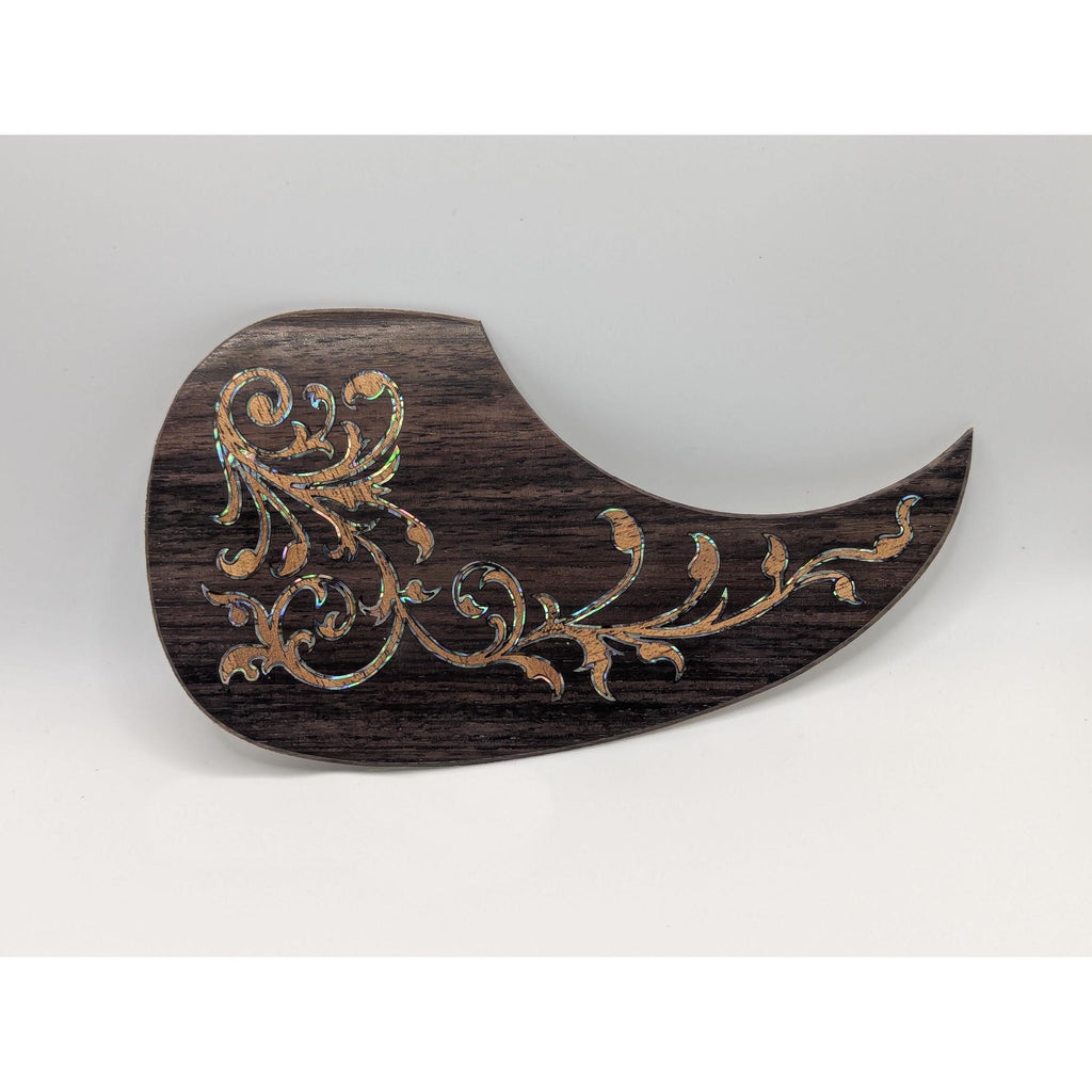 Abalone Inlay Maple Acoustic Guitar Pickguard Handcrafted Part