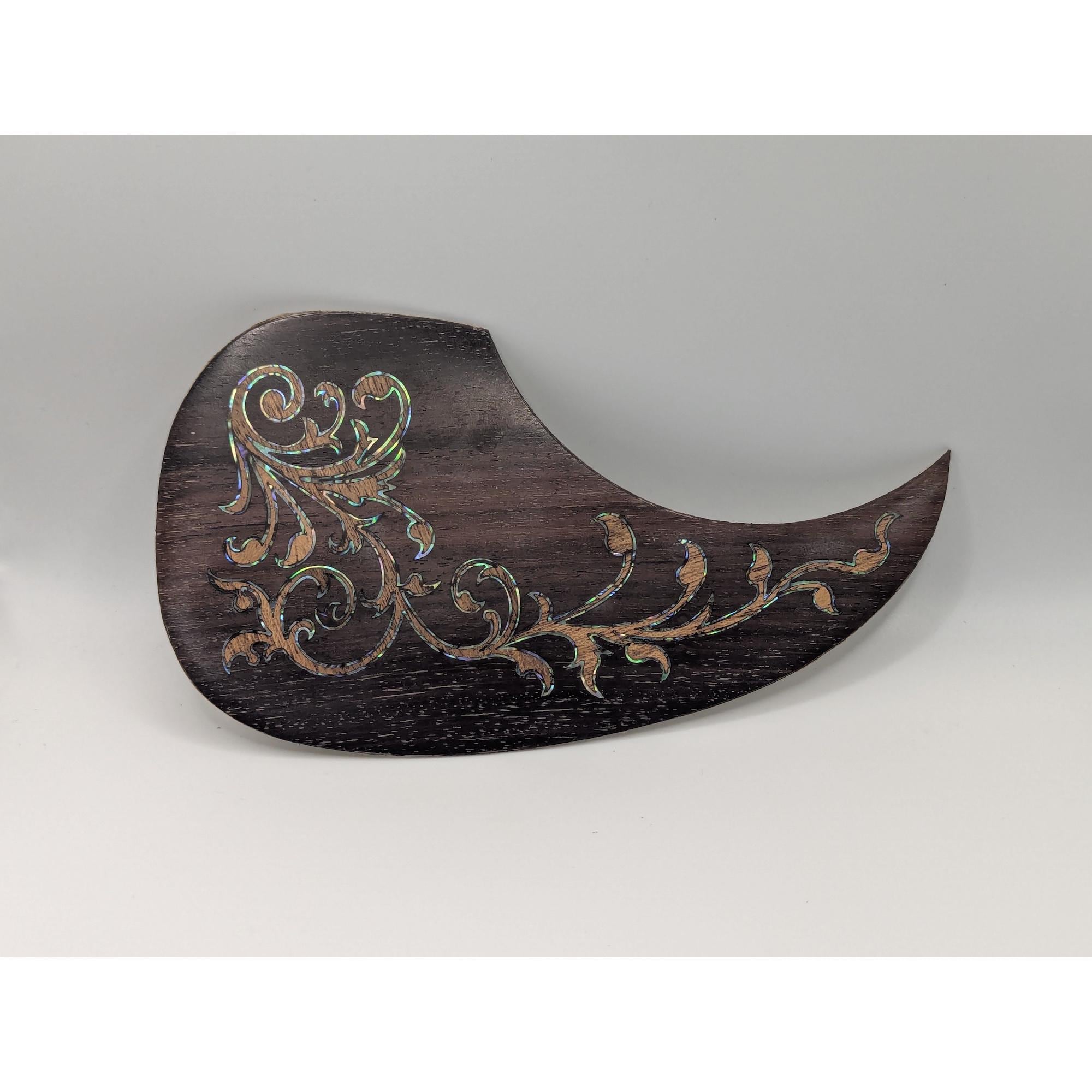 Abalone Inlay Maple Acoustic Guitar Pickguard Handcrafted Part