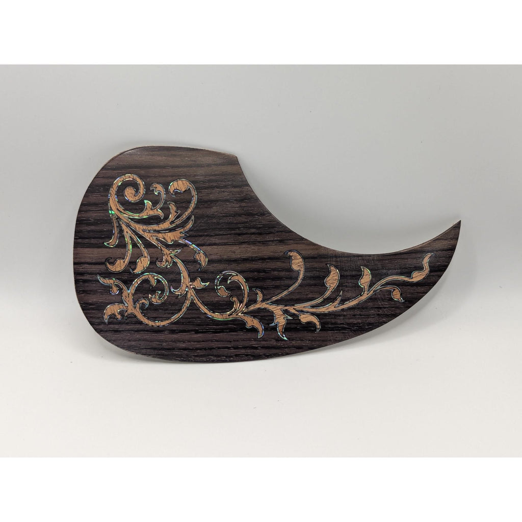 Abalone Inlay Maple Acoustic Guitar Pickguard Handcrafted Part