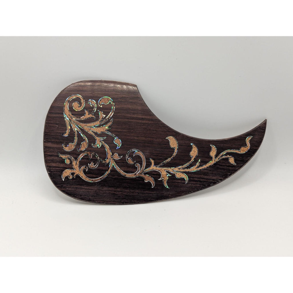Abalone Inlay Maple Acoustic Guitar Pickguard Handcrafted Part