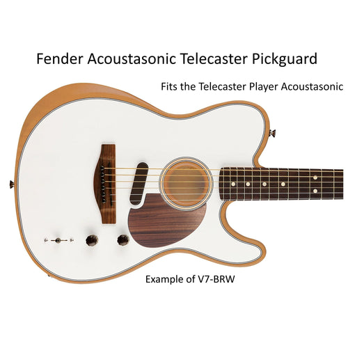 Acoustasonic Telecaster (Player) Pickguard | Solid Wood | Custom Guitar Part
